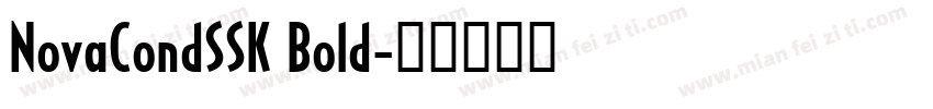 NovaCondSSK Bold字体转换